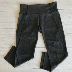 Athleta Leggings Womens SZ Medium Heather Gray Cropped Hidden Pocket Activewear